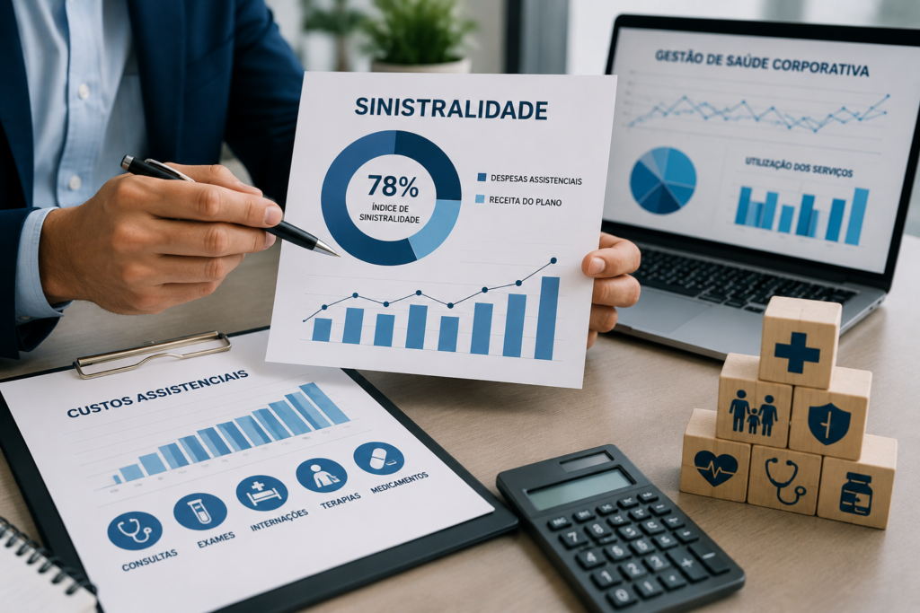 indicadores de saúde corporativa e sinistralidade para controlar custos e planejar reajustes de planos empresariais